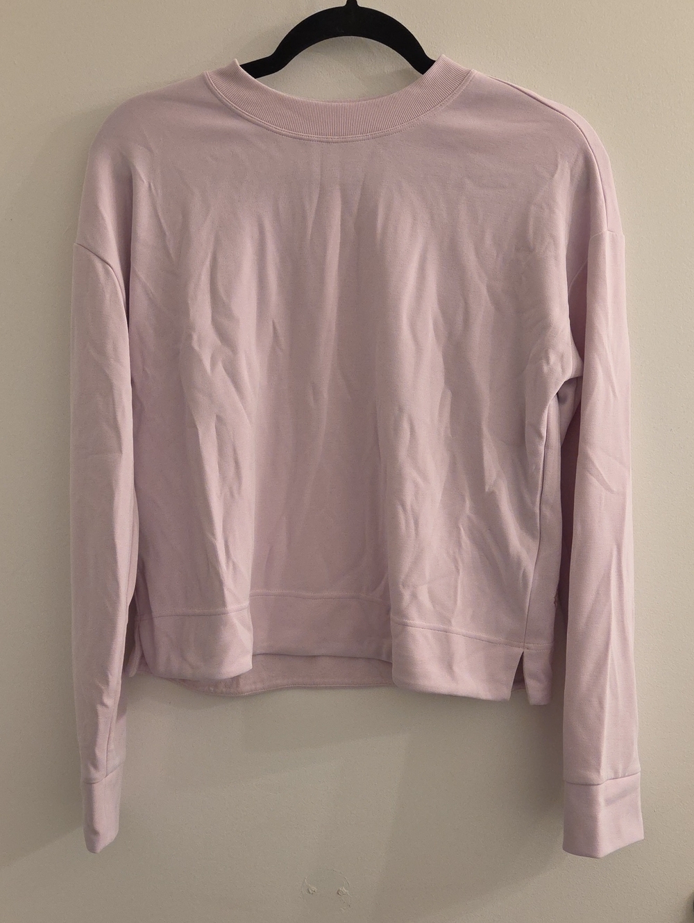 Athleta Seasoft Crewneck Sweatshirt In Pale Pink, Size S